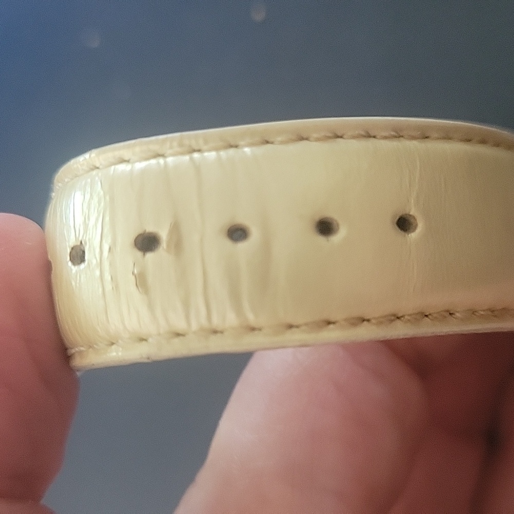 Michele 18mm Pearl Off White Watch Strap Band - Picture 9 of 14